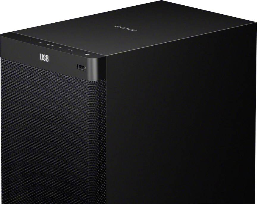 Sony HT-RT3 Soundbar Schwarz Bluetooth®, USB, NFC, inkl. kabelgebundenem Subwoofer, Wandbefestigung
