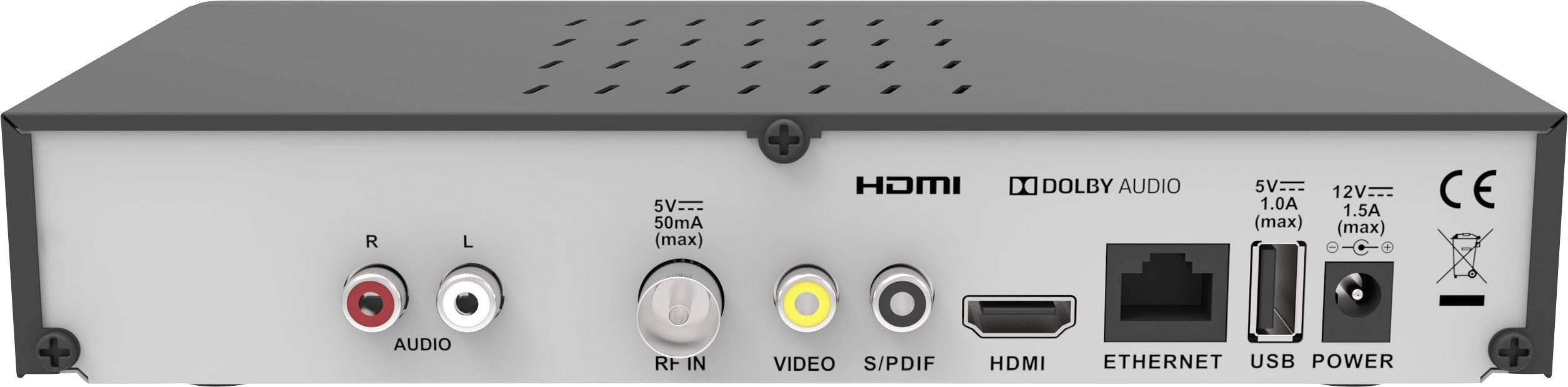 Easy One 740 T-HD IR (Irdeto) DVB-T2 Receiver Front-USB, Aufnahmefunktion, freenet TV Entschlüsselung 3 Monate gratis, Deutscher DVB-T2 Standard (H