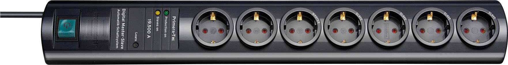 Brennenstuhl 1153300477 Main/Follow-Steckdosenleiste 7fach Schwarz Schutzkontakt 1St.