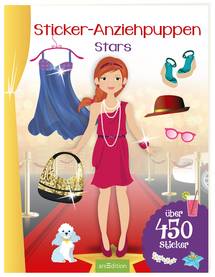 Sticker-Anziehpuppen - Stars, Bastel-/Malbuch
