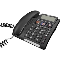 Switel TF 550 Schnurgebundenes Seniorentelefon Freisprechen, Optische Anrufsignalisierung Beleuchtetes Display Schwarz Switel TF 550 Schnurgebundenes Seniorentelefon Freisprechen, Optische Anrufsignalisierung Beleuchtetes Display Schwarz