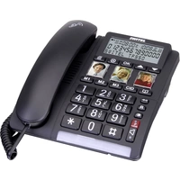 Switel TF 550 Schnurgebundenes Seniorentelefon Freisprechen, Optische Anrufsignalisierung Beleuchtetes Display Schwarz Switel TF 550 Schnurgebundenes Seniorentelefon Freisprechen, Optische Anrufsignalisierung Beleuchtetes Display Schwarz