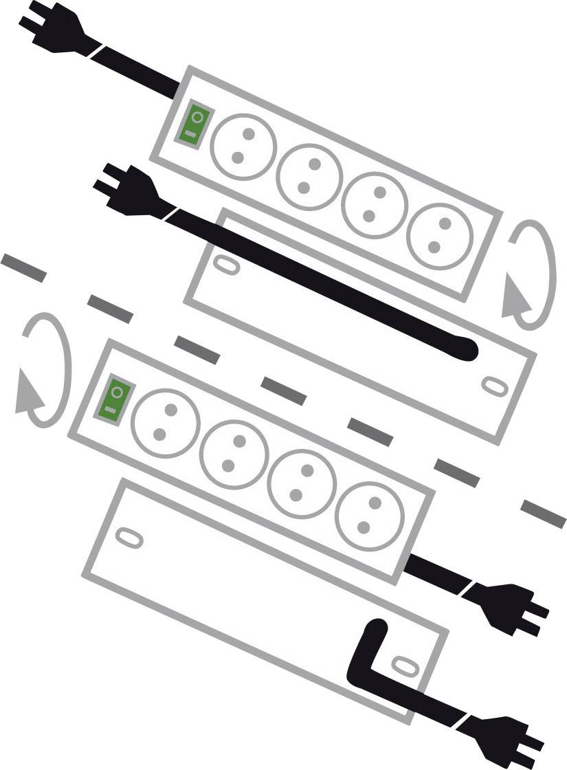 Brennenstuhl 1153300467 Überspannungsschutz-Steckdosenleiste 7fach Schwarz Schutzkontakt 1 St.