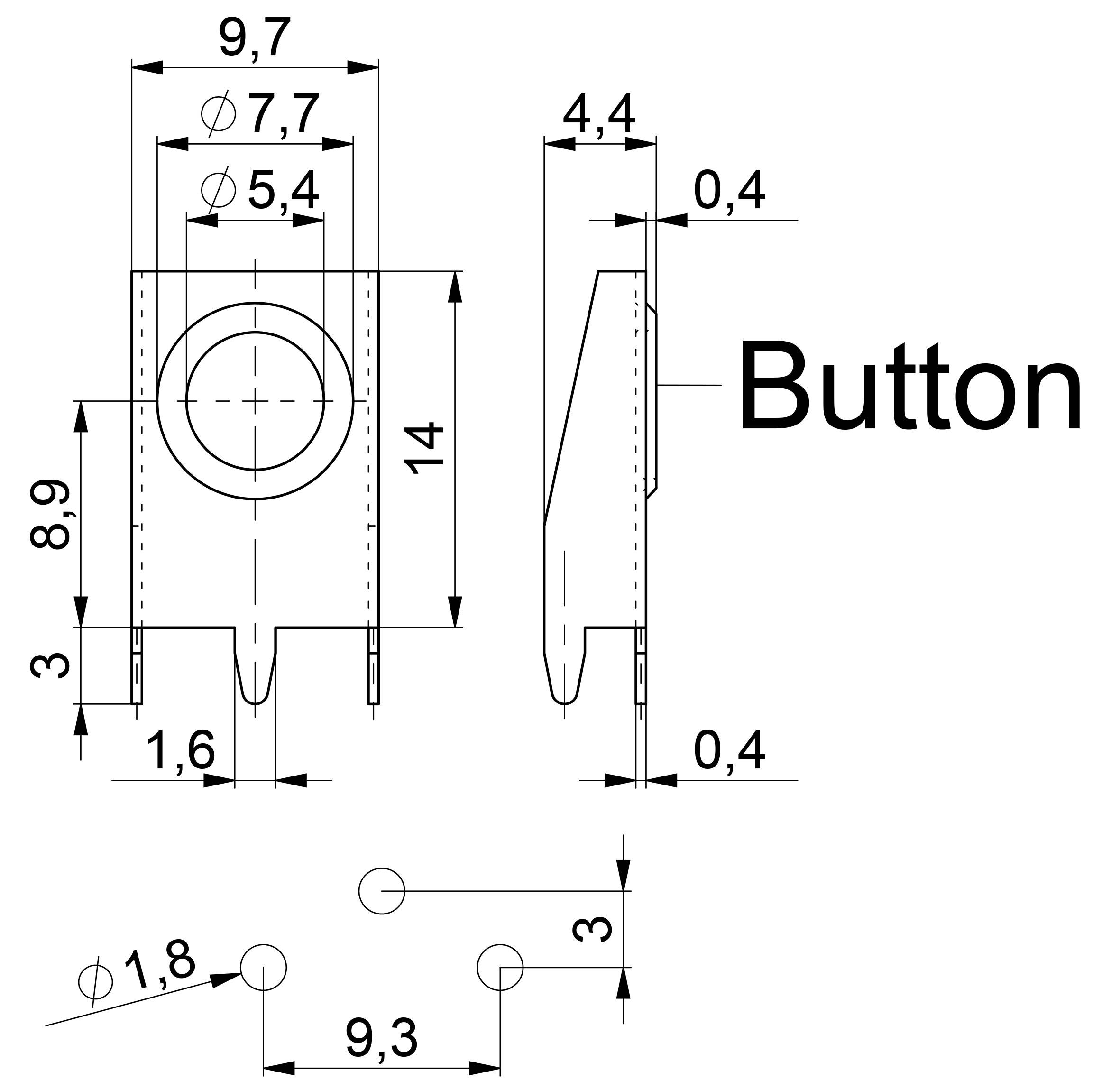 Vogt Verbindungstechnik 1456c.98 Einzelkontakt 1x Mignon (AA) Lötanschluss (L x B x H) 4.8 x 9.7 x 17mm