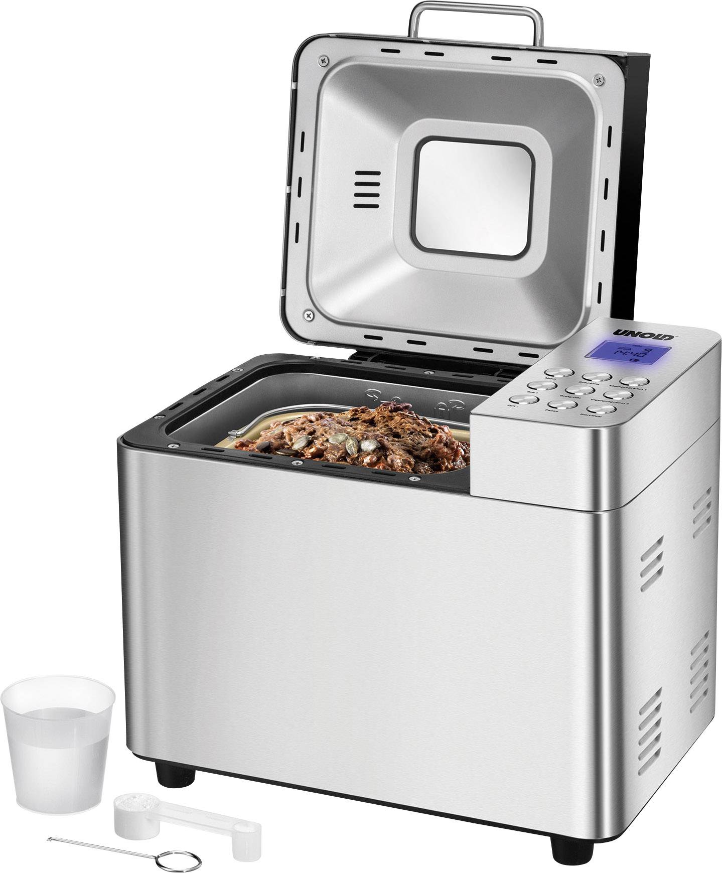 Unold Backmeister Edel Brotbackautomat Timerfunktion Edelstahl