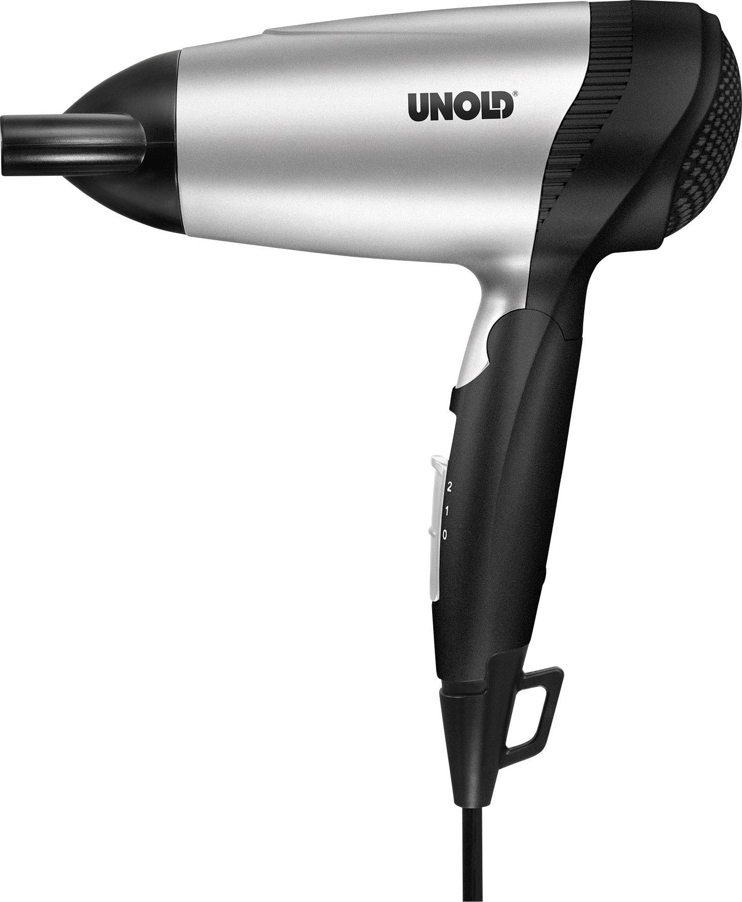 Unold Go Haartrockner Silber (metallic), Schwarz