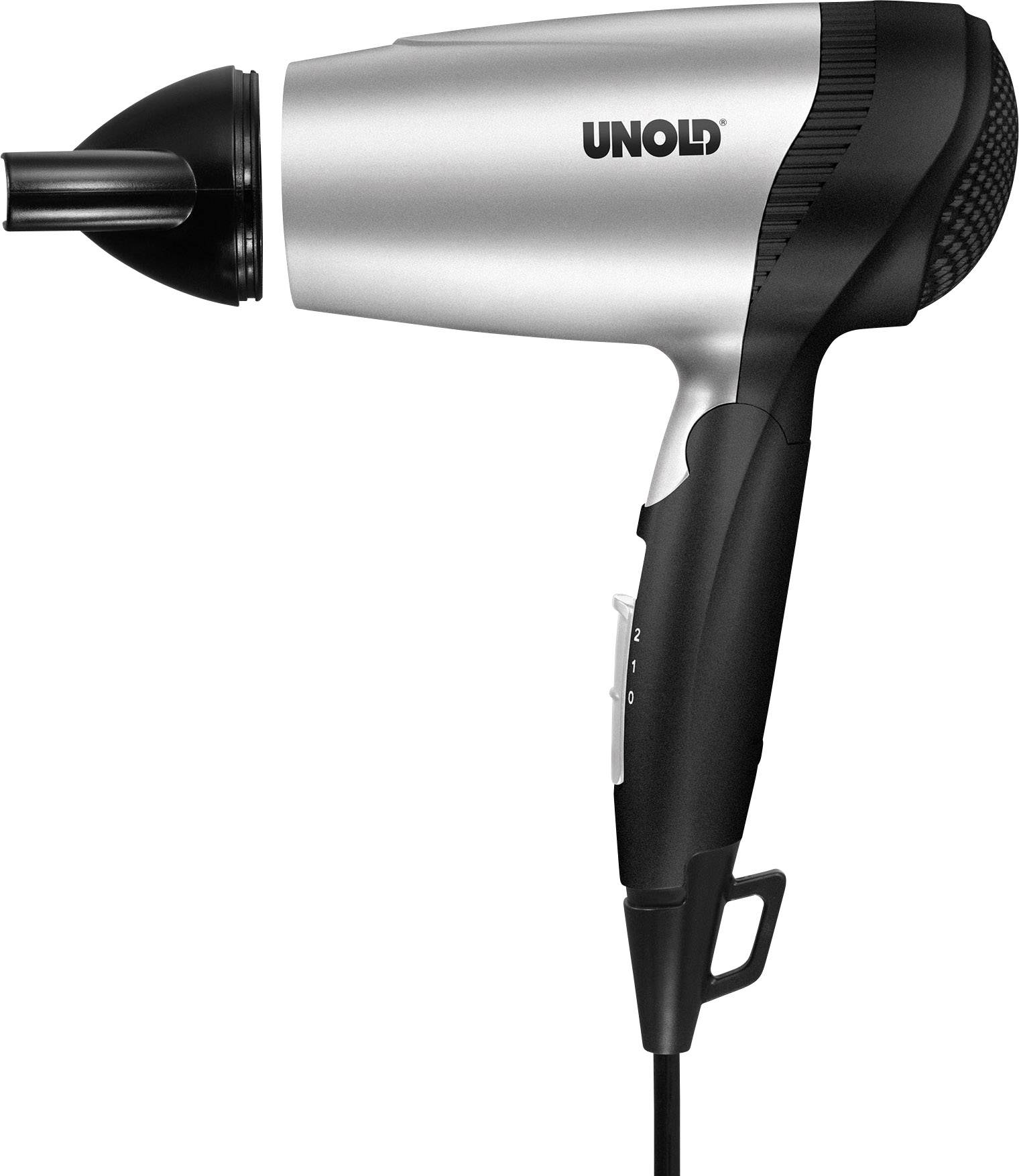 Unold Go Haartrockner Silber (metallic), Schwarz