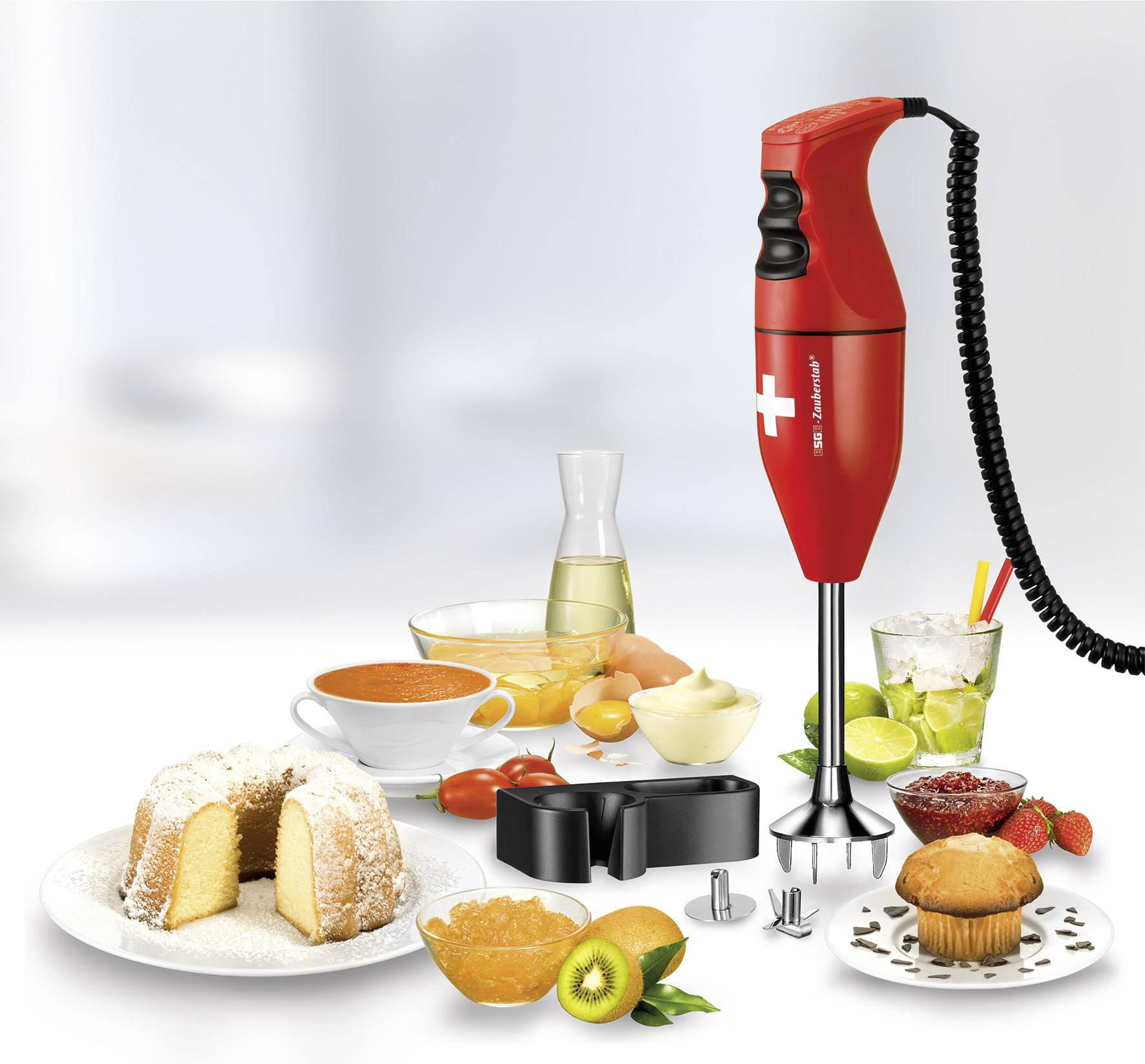 ESGE E 120 Rot Stabmixer 120W Multifunktion Rot