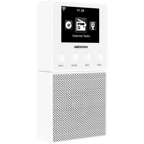 Medion E85032 (MD 87248) Internet Steckdosenradio Bluetooth®, Internetradio Weiß