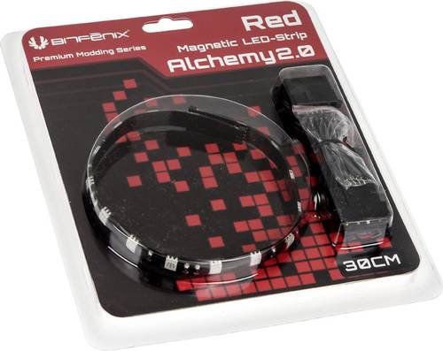 Bitfenix Alchemy 2.0 Magnetic LED-Strip PC-LED-Streifen 30cm Rot