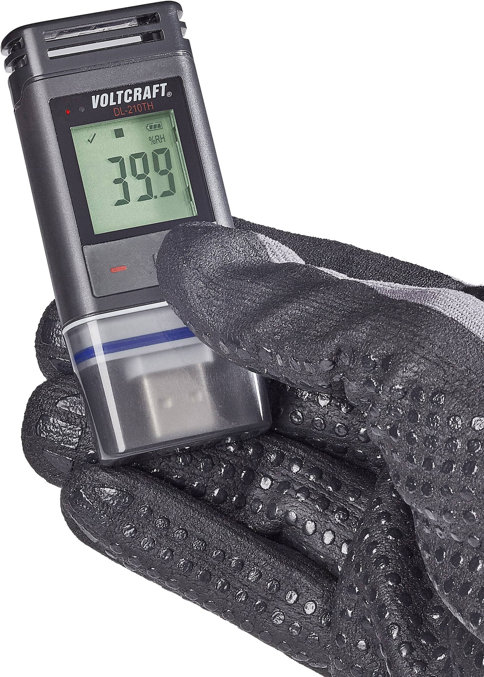 VOLTCRAFT DL-210TH-2 DL-210TH Temperatur-Datenlogger, Luftfeuchte-Datenlogger Messgröße Temperatur, Luftfeuchtigkeit -30 bi