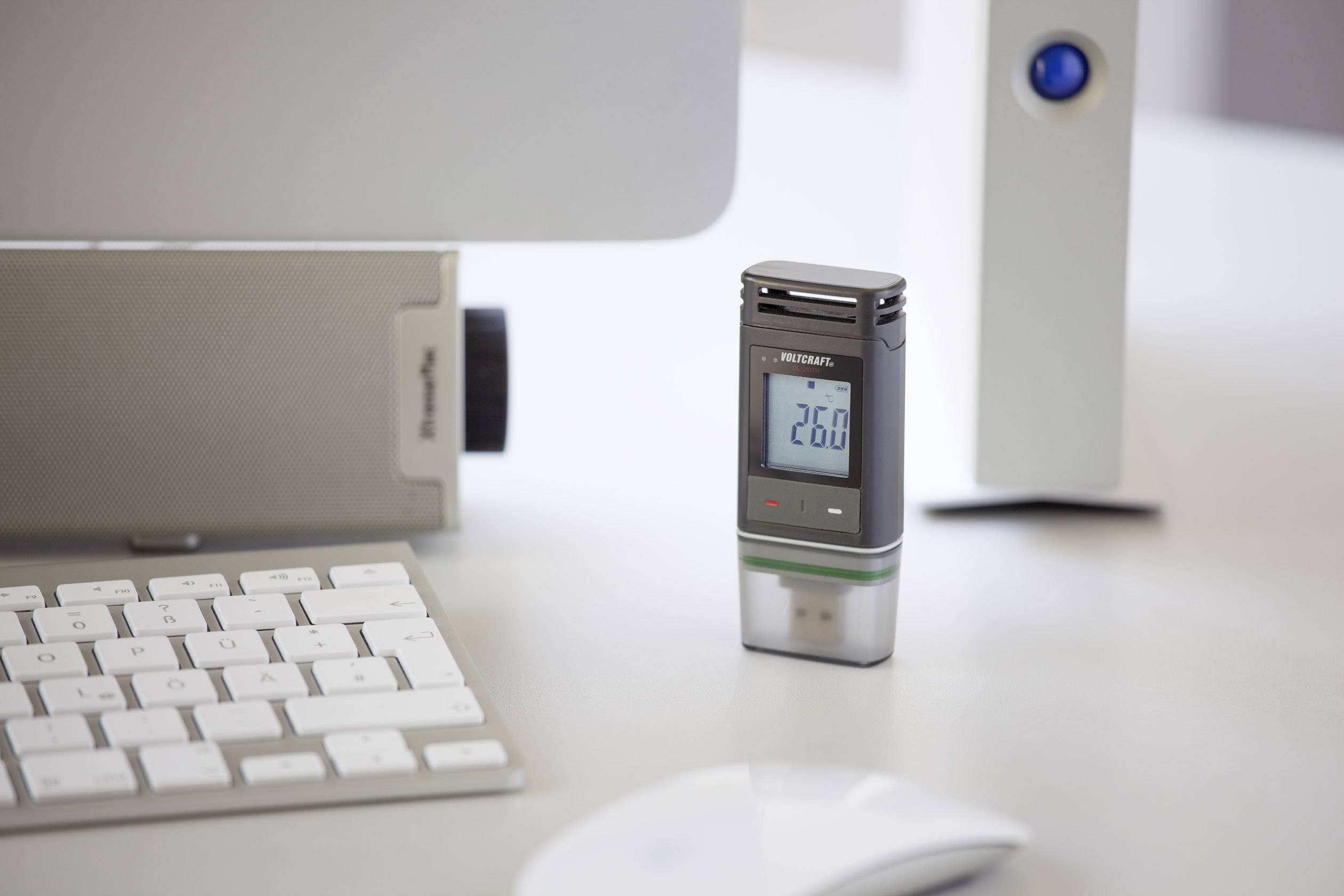 VOLTCRAFT DL-220 THP DL-220THP Temperatur-Datenlogger, Luftfeuchte-Datenlogger, Luftdruck-Datenlogg