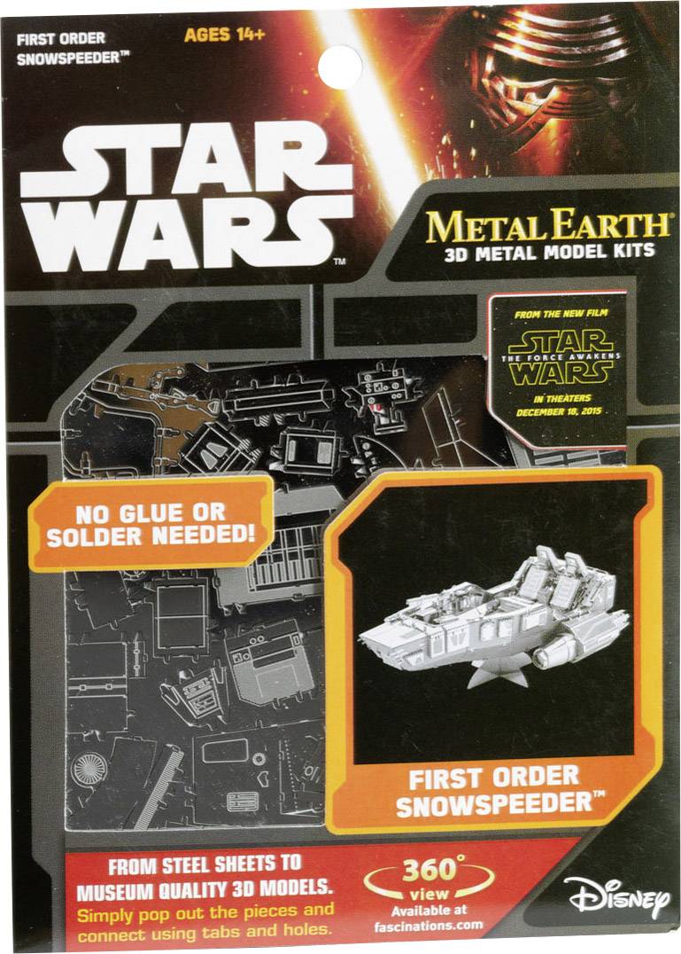 Metal Earth Star Wars First Order Snow Speeder Metallbausatz