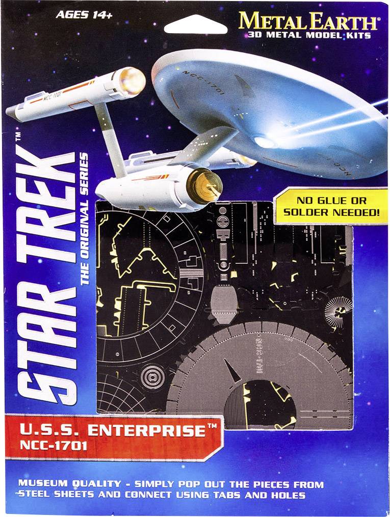 Metal Earth Star Trek USS Enterprise NCC-1701 Metallbausatz