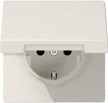 Jung Einsatz Schutzkontakt-Steckdose mit Klappdeckel LS plus, LS design, LS 990 Weiß LS1520KL 1 St.