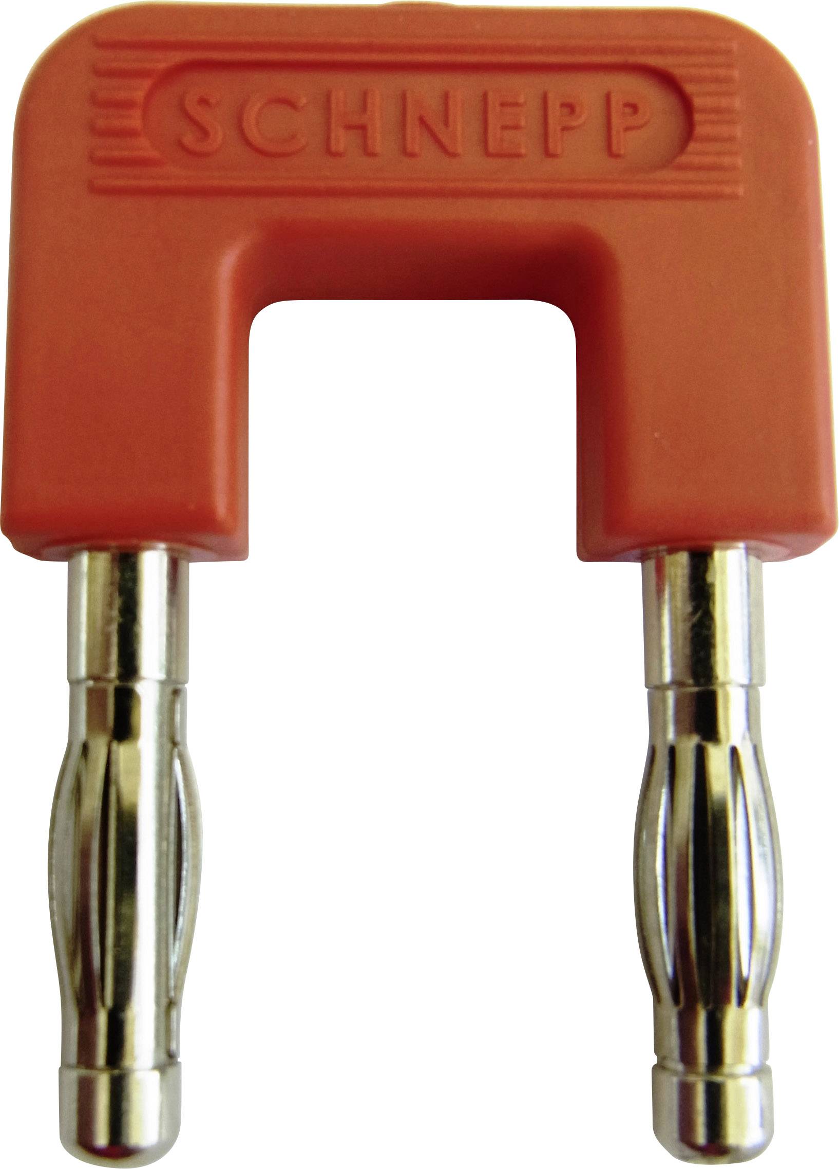 Schnepp 19/4rt Kurzschlussstecker Rot Stift-Ø: 4 mm Stiftabstand: 19 mm