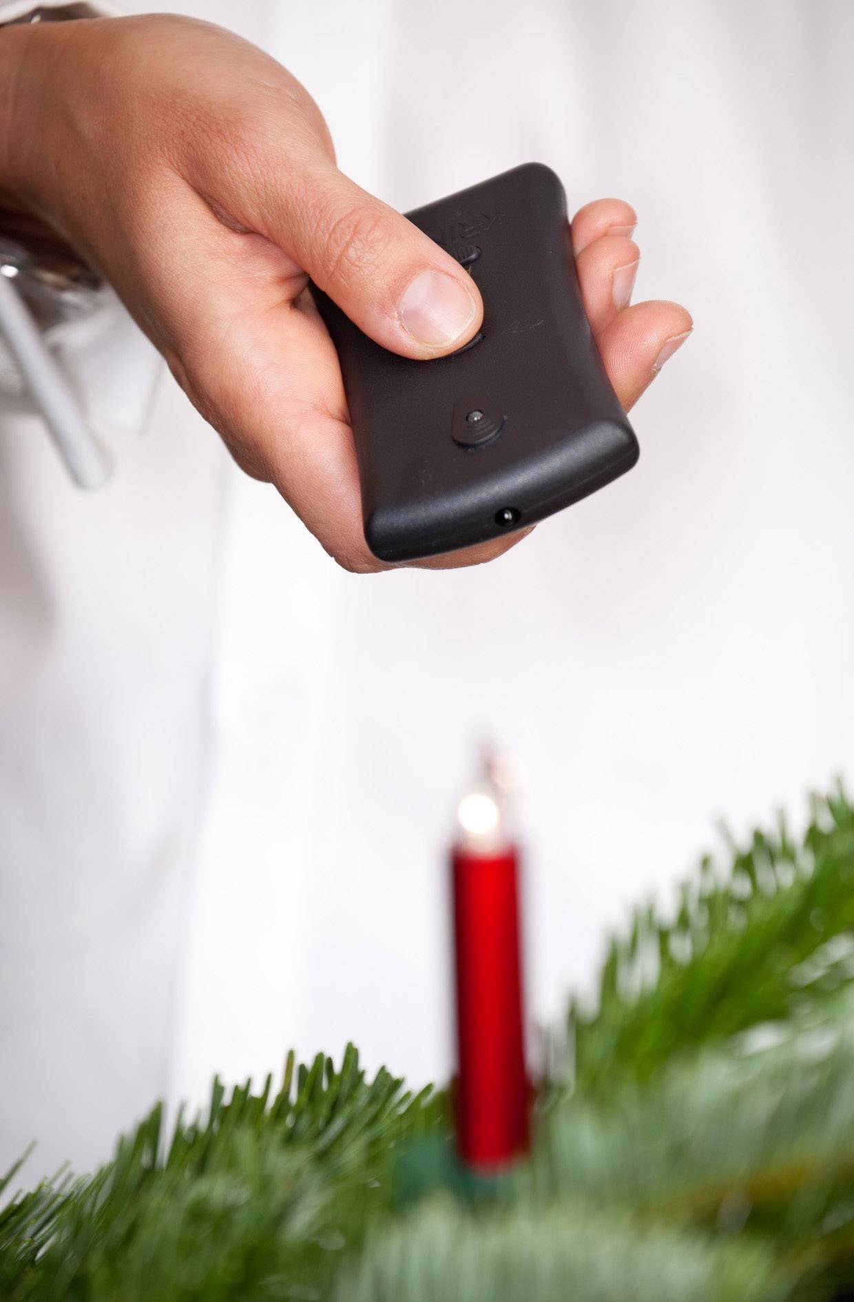 Krinner LED-Kerze 12er Set Warmweiß