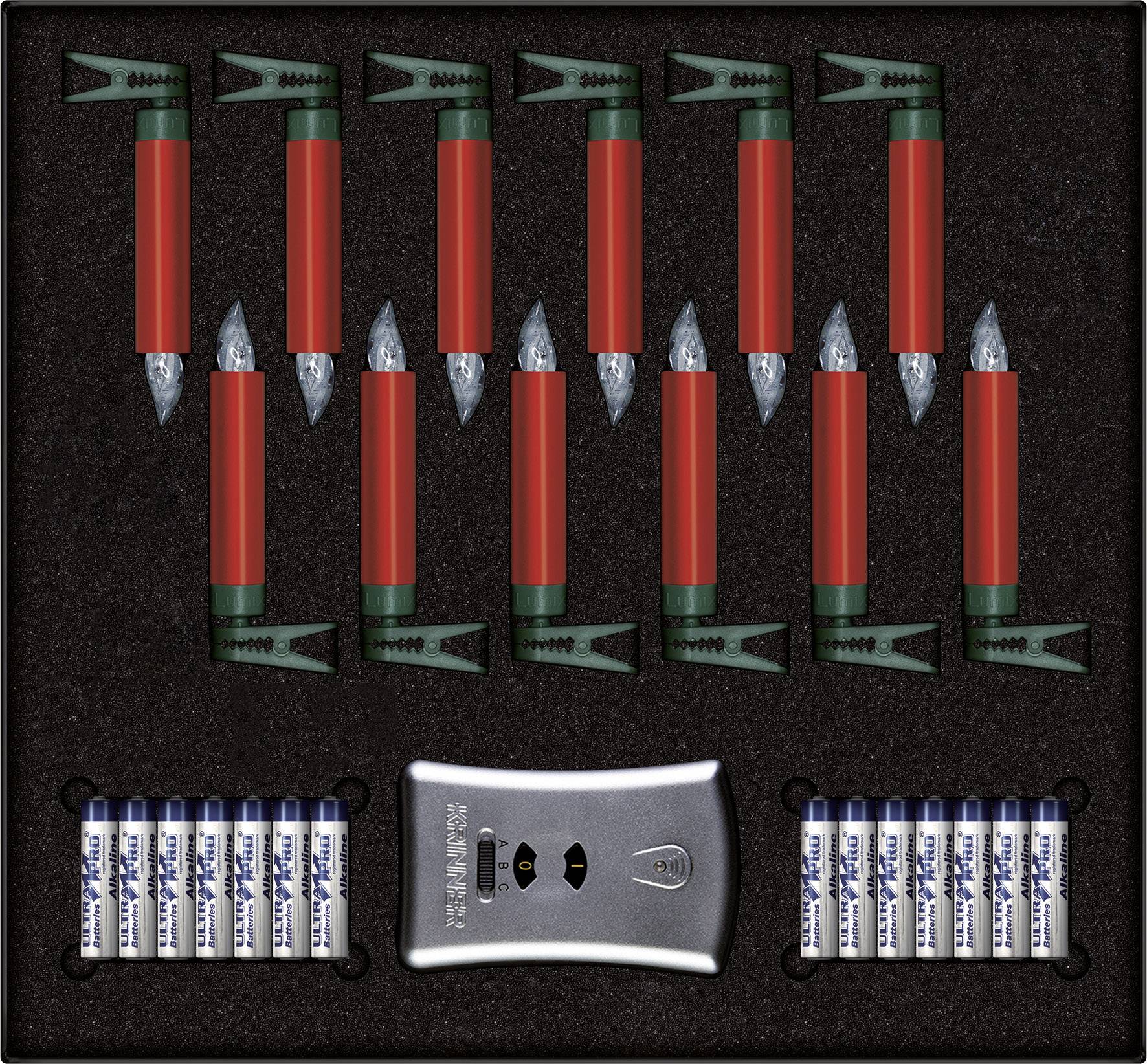 Krinner LED-Kerze 12er Set Warmweiß