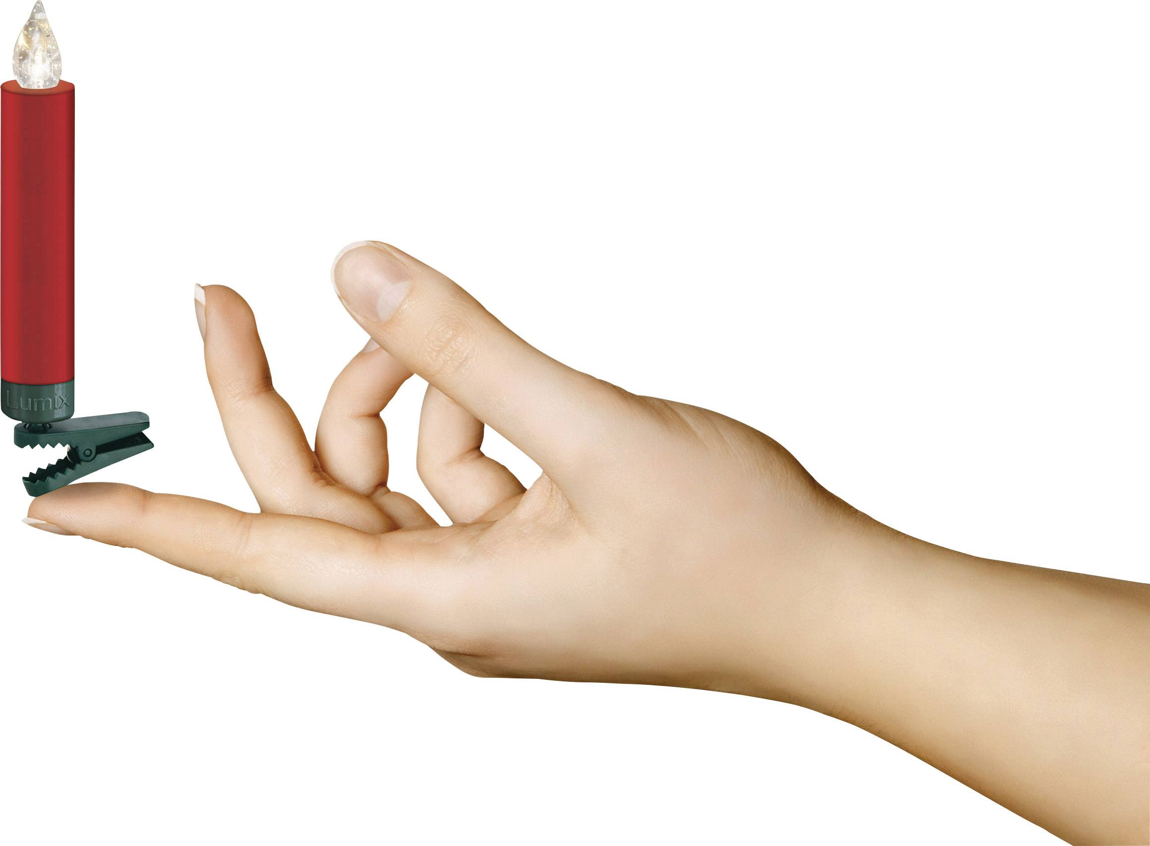 Krinner LED-Kerze 12er Set Warmweiß