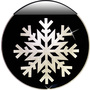 Krinner 76100 LED-Fensterbild Schneeflocke Warmweiß LED Transparent