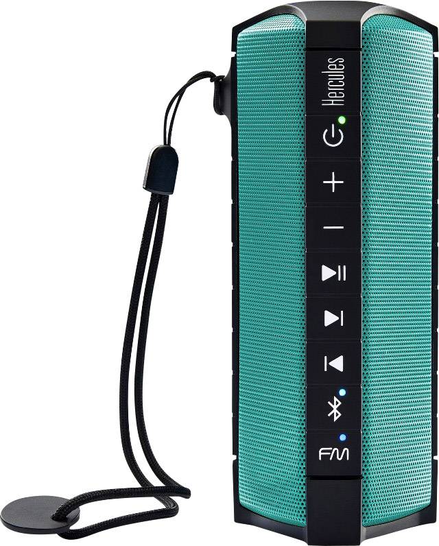 Bluetooth® Lautsprecher Hercules WAE Outdoor Rush Outdoor, spritzwassergeschützt, stoßfest Schwarz, Grün