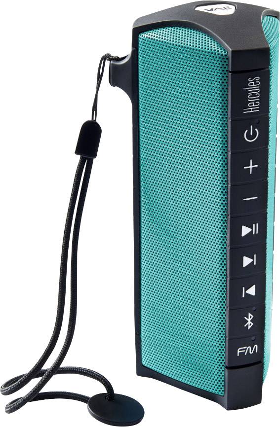 Bluetooth® Lautsprecher Hercules WAE Outdoor Rush Outdoor, spritzwassergeschützt, stoßfest Schwarz, Grün