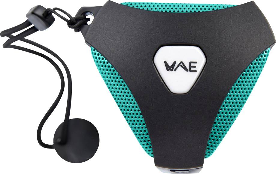 Bluetooth® Lautsprecher Hercules WAE Outdoor Rush Outdoor, spritzwassergeschützt, stoßfest Schwarz, Grün