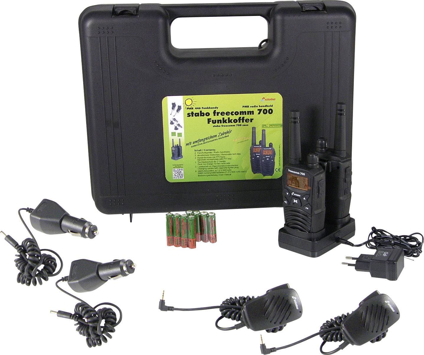 Stabo freecom 700 20701 PMR-Handfunkgerät 2er Set