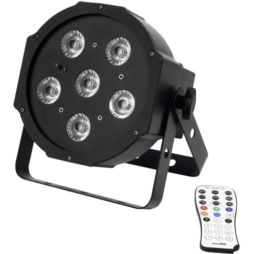 Eurolite SLS-603 LED-PAR-Scheinwerfer Anzahl LEDs (Details): 6 x 3 W Schwarz
