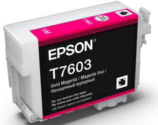 Epson Druckerpatrone T7603 Original Vivid Magenta C13T76034010