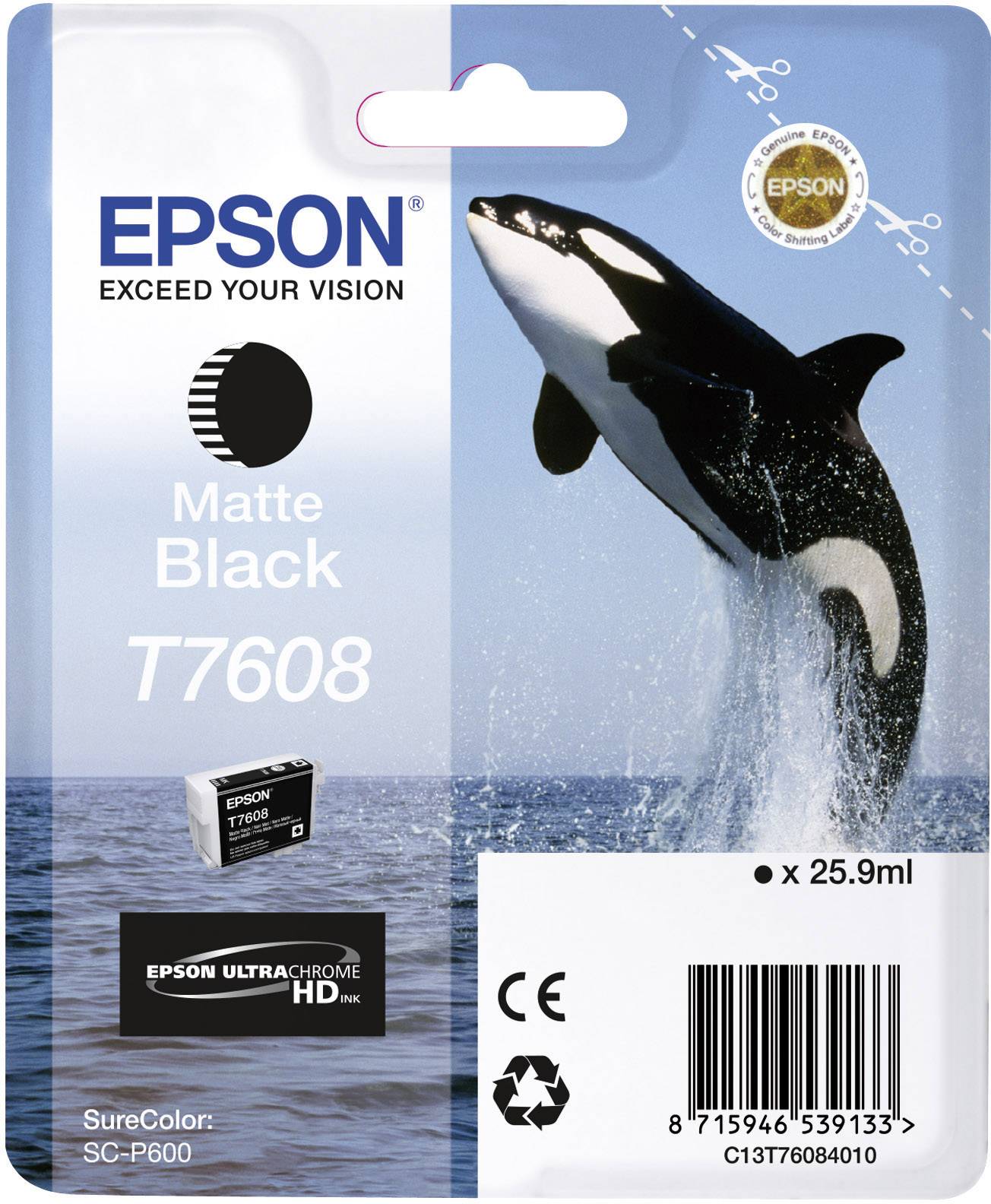 Epson T7608 - 26 ml - mattschwarz - original