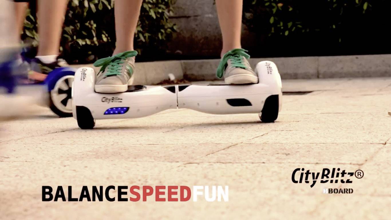 CityBlitz BBoard CB007W Hoverboard Weiß Li-Ion 36V 4.4Ah Funkfernsteuerung