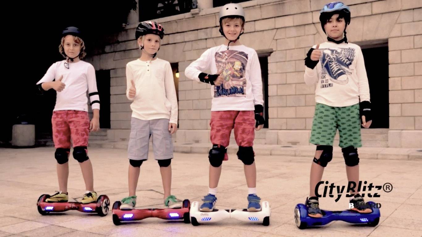 CityBlitz BBoard CB007W Hoverboard Weiß Li-Ion 36V 4.4Ah Funkfernsteuerung