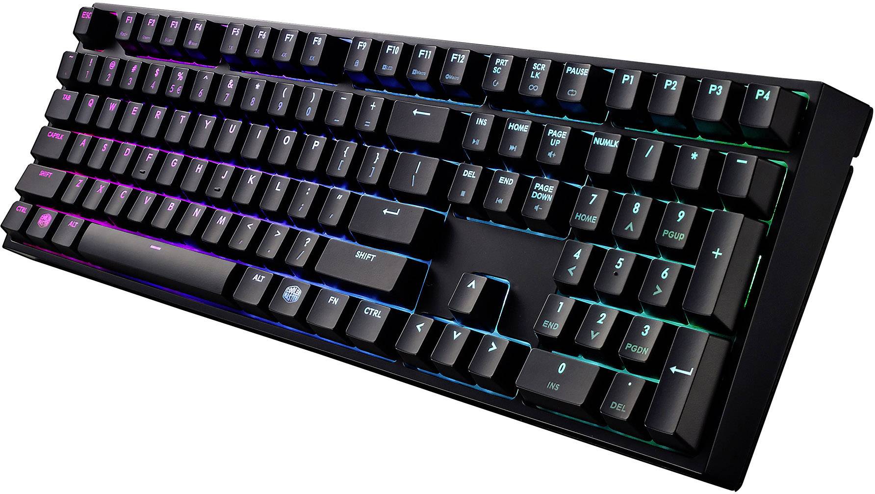 Cooler Master MasterKeys Pro L RGB USB Gaming-Tastatur Beleuchtet, Switch: Red, mit numerischer Tastatur Deutsch, QWERTZ, Windows® Schwarz