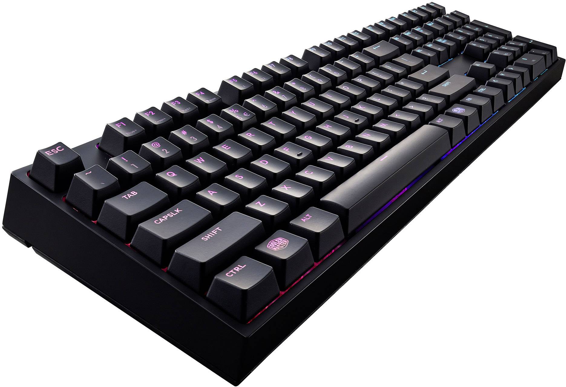 Cooler Master MasterKeys Pro L RGB USB Gaming-Tastatur Beleuchtet, Switch: Red, mit numerischer Tastatur Deutsch, QWERTZ, Windows® Schwarz