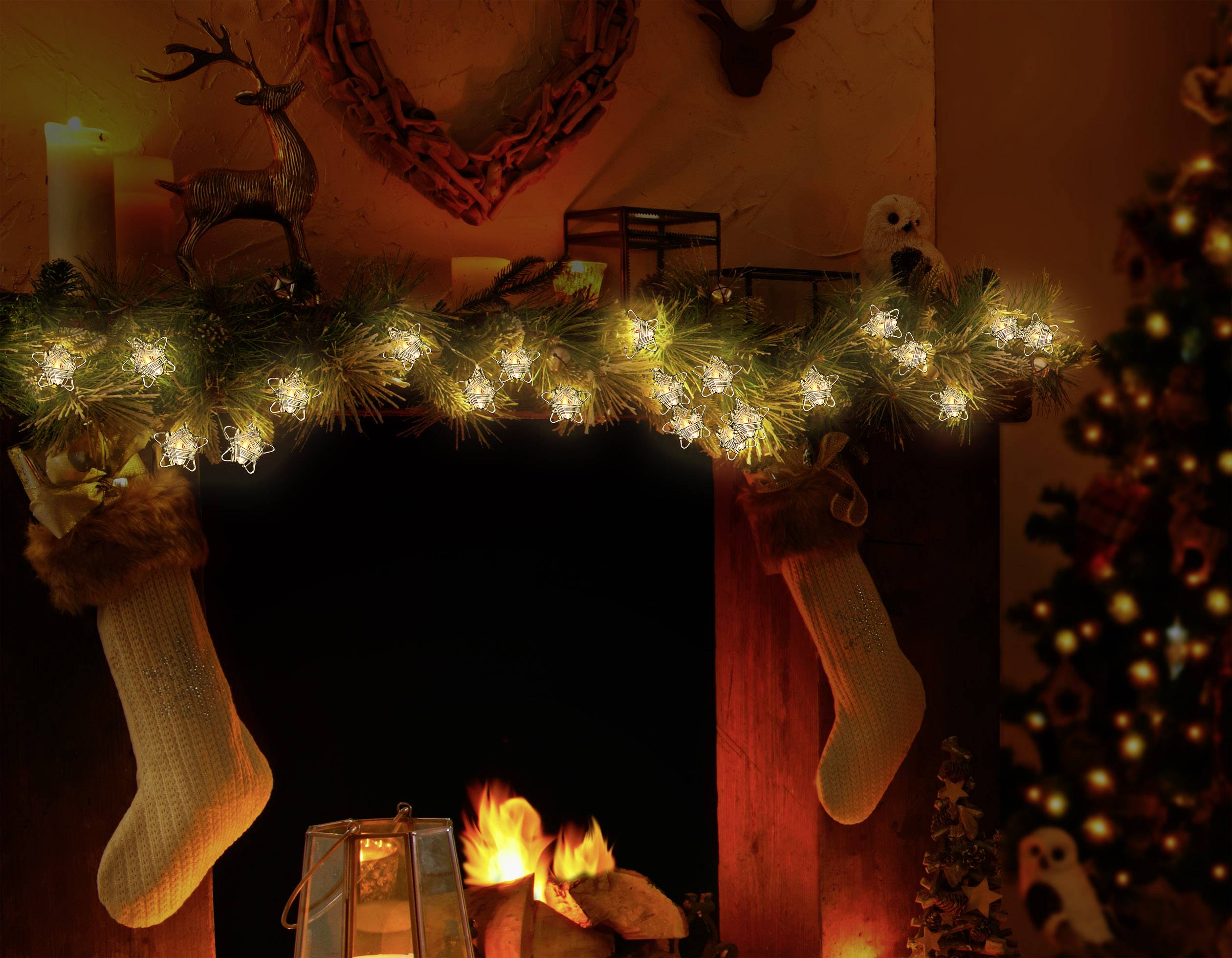 Polarlite Motiv-Lichterkette Innen batteriebetrieben Anzahl Leuchtmittel 16 LED Beleuchtete Länge: 3m