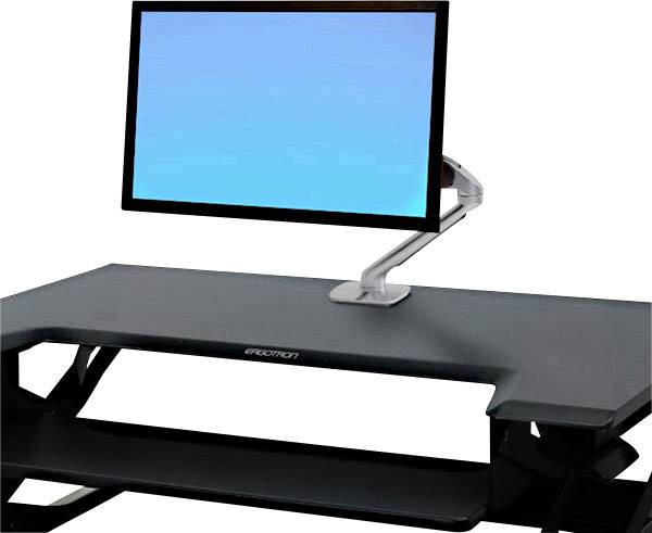 Ergotron WorkFit-T Sitz-Steh-Schreibtischaufsatz Höhen-Bereich: 38 cm (max) Schwarz