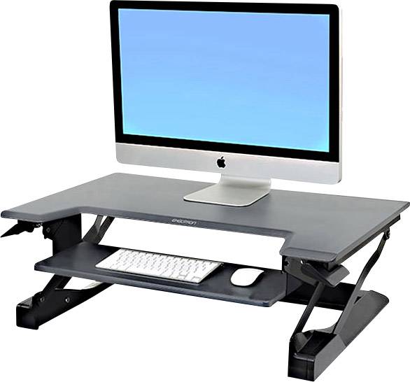 Ergotron WorkFit-T Sitz-Steh-Schreibtischaufsatz Höhen-Bereich: 38 cm (max) Schwarz