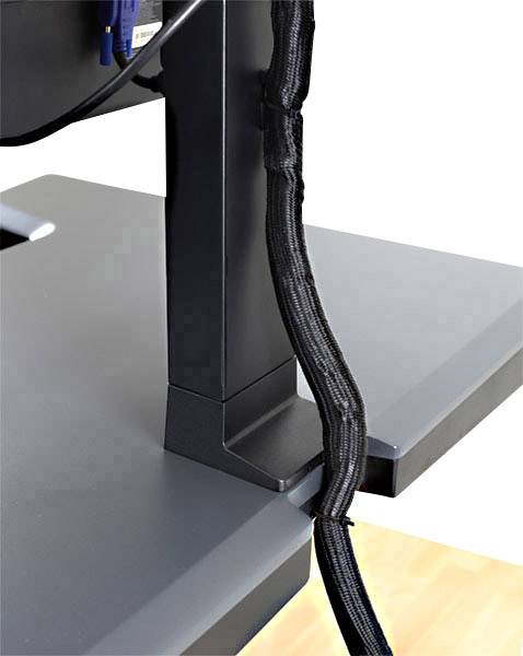 Ergotron WorkFit-T Sitz-Steh-Schreibtischaufsatz Höhen-Bereich: 38 cm (max) Schwarz