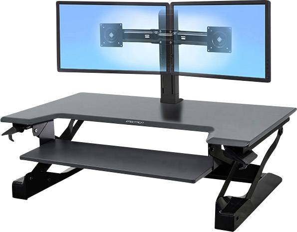 Ergotron WorkFit-TL Sitz-Steh-Schreibtischaufsatz Höhen-Bereich: 38 cm (max) Schwarz