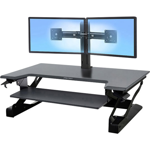 Ergotron WorkFit-TL Sitz-Steh-Schreibtischaufsatz Höhen-Bereich: 38cm (max) Schwarz