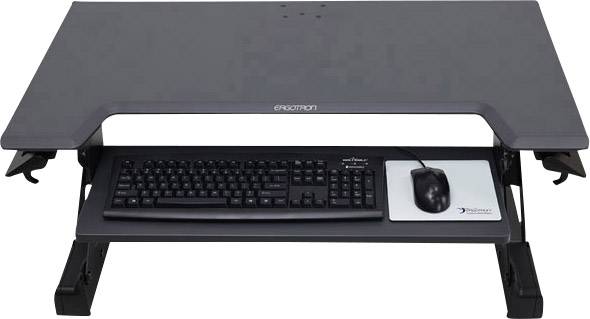 Ergotron WorkFit-TL Sitz-Steh-Schreibtischaufsatz Höhen-Bereich: 38 cm (max) Schwarz