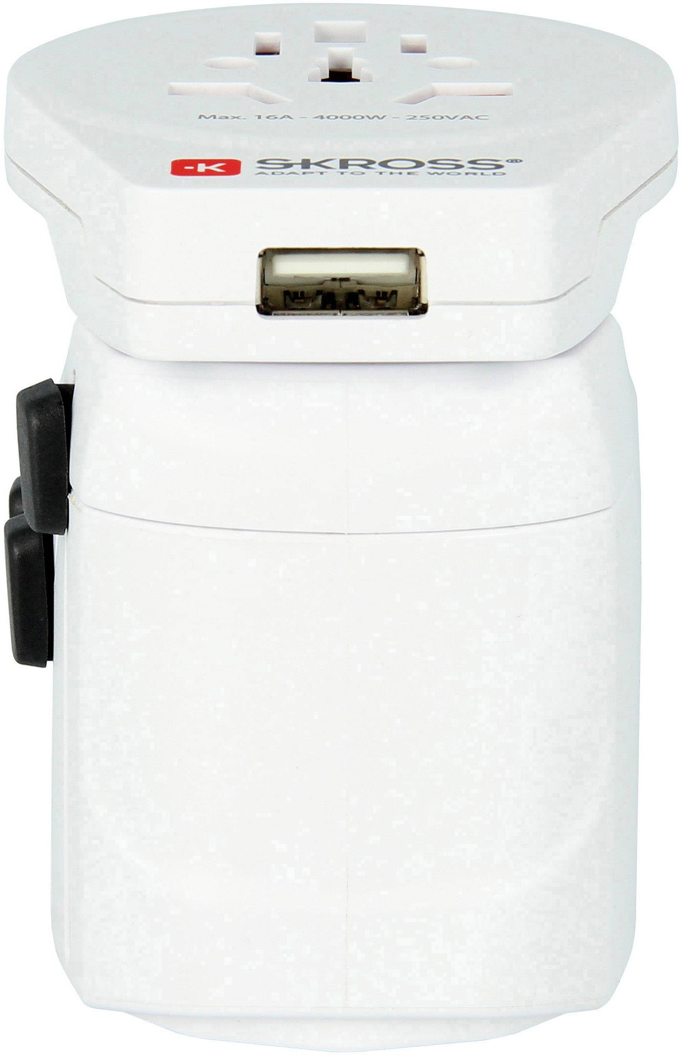 Skross 1.302530 Reiseadapter  PRO - World & USB