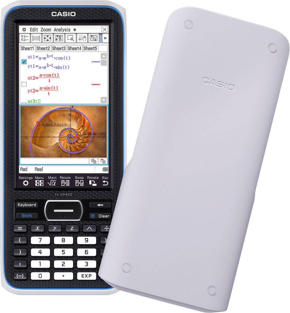 Casio FX-CP400 Grafikrechner Schwarz Display (Stellen): 25 batteriebetrieben (B x H x T) 89 x 21.1 x 206mm