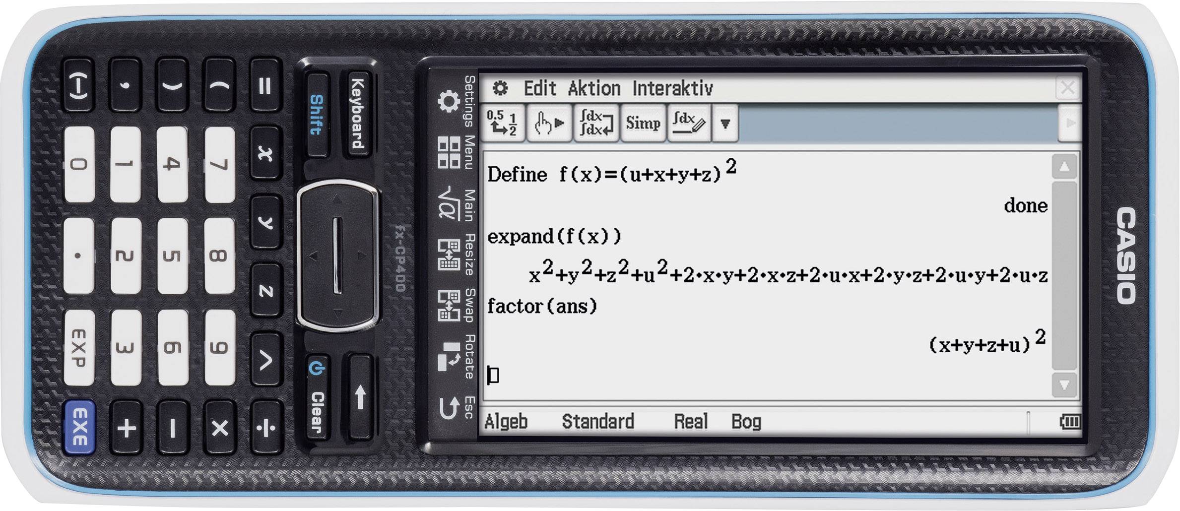 Casio FX-CP400 Grafikrechner Schwarz Display (Stellen): 25 batteriebetrieben (B x H x T) 89 x 21.1 x 206mm