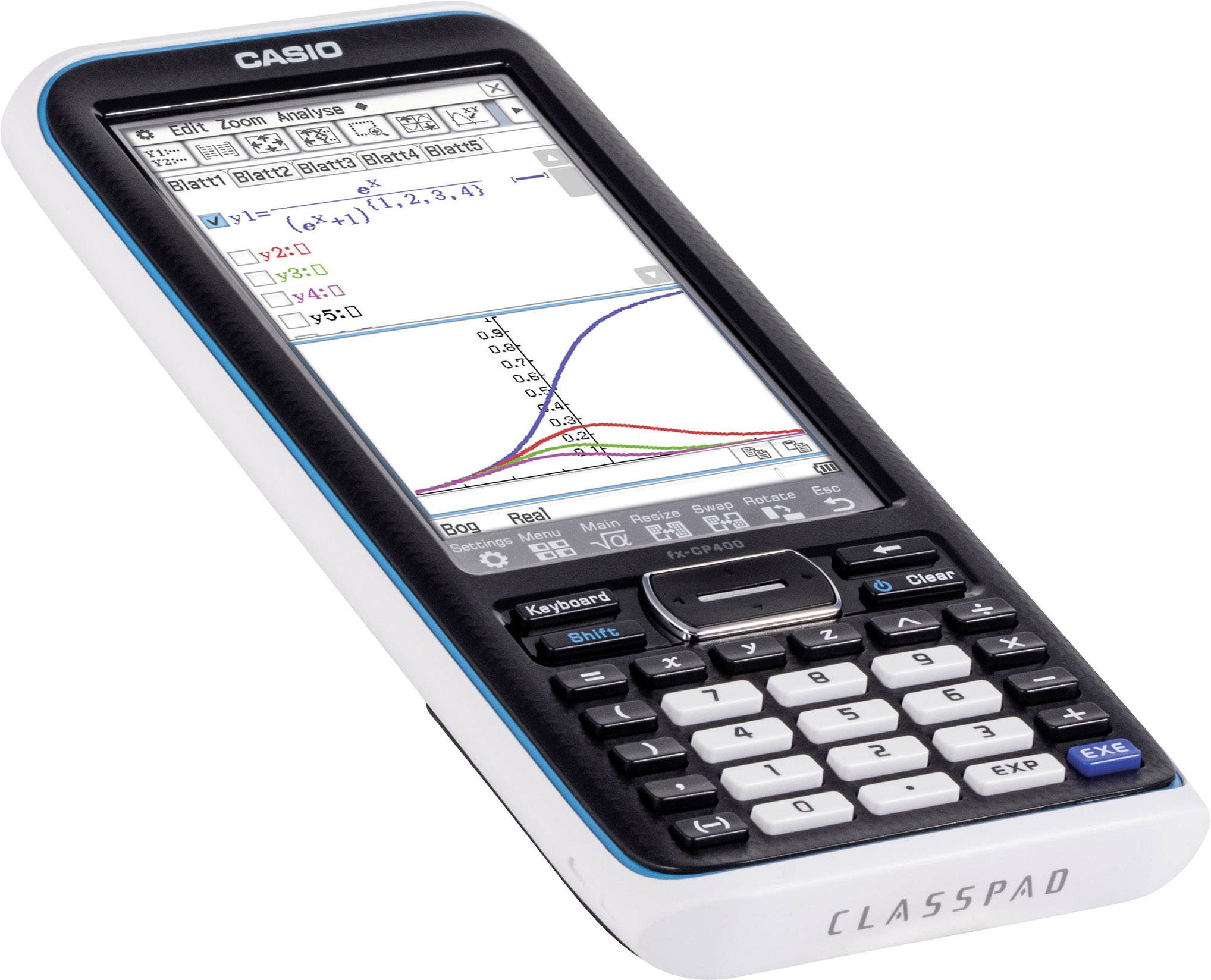 Casio FX-CP400 Grafikrechner Schwarz Display (Stellen): 25 batteriebetrieben (B x H x T) 89 x 21.1 x 206mm