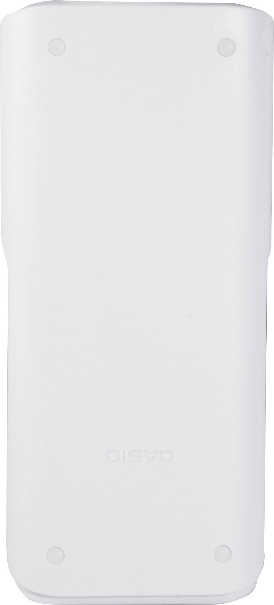 Weiße rechteckige Tragetasche, wahrscheinlich für ein elektronisches Gerät, mit abgerundeten Ecken und minimalistischen Design.