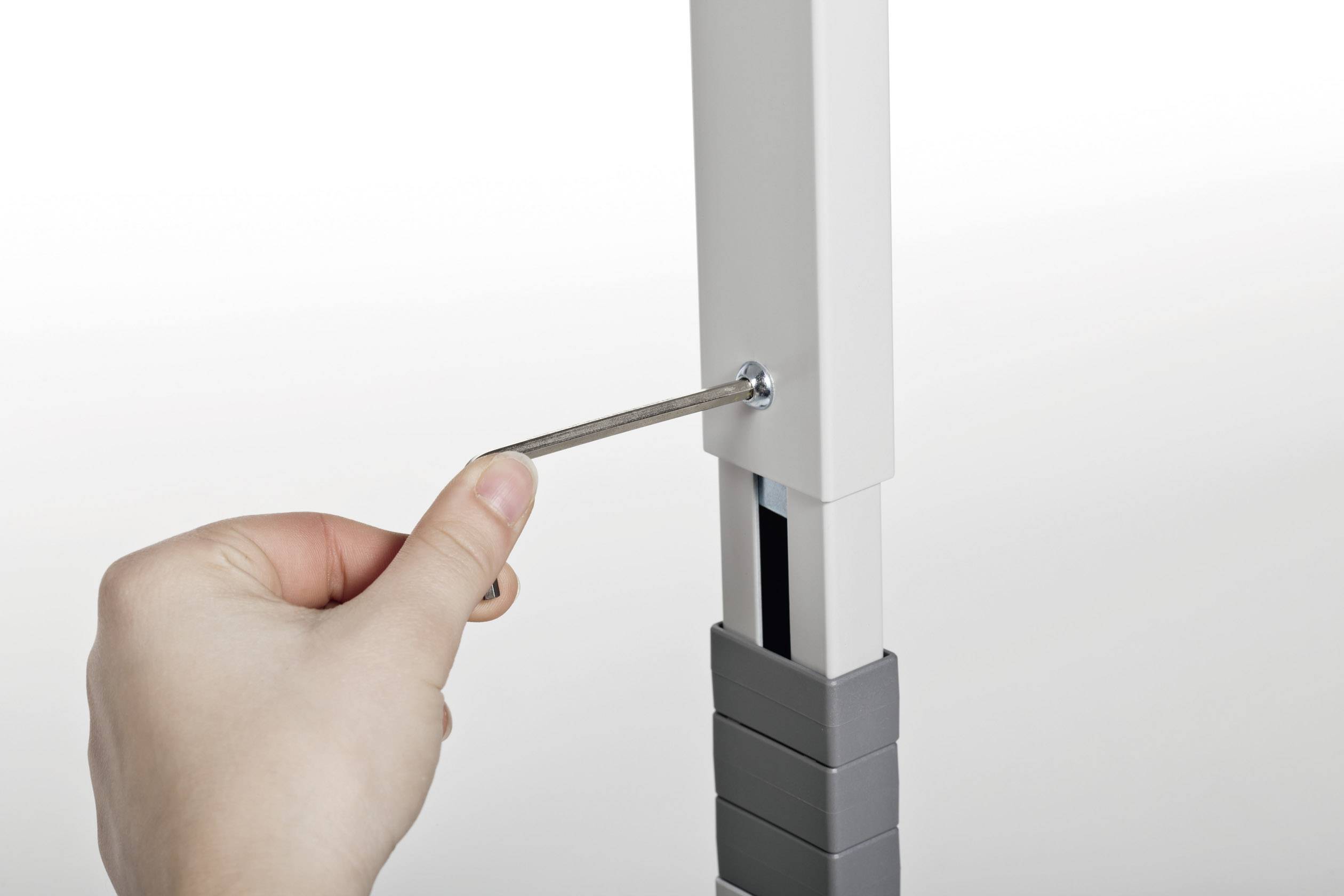 Durable Computer-Wagen höhenverstellbar, mit Rollen Höhen-Bereich: 920 bis 1220 mm (B x T) 800 mm x 564 mm Grau SYSTEM 80 VH 371810