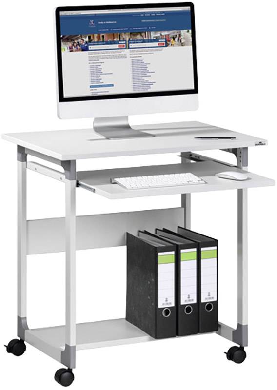 Durable Computer-Wagen mit Rollen, höhenverstellbar Höhen-Bereich: 550 bis 630mm (B x T) 750mm x 534mm Grau SYSTEM 75 FH 379610