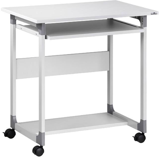 Durable Computer-Wagen mit Rollen, höhenverstellbar Höhen-Bereich: 550 bis 630mm (B x T) 750mm x 534mm Grau SYSTEM 75 FH 379610